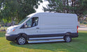 Owens Products OC74114E-01 Running Boards Classic Series Extruded 4 Inch 15-18 Ford Transit Van 150/250 4 Inch Riser 148 Inch Aluminum Bright Owens Products - Truck Part Superstore