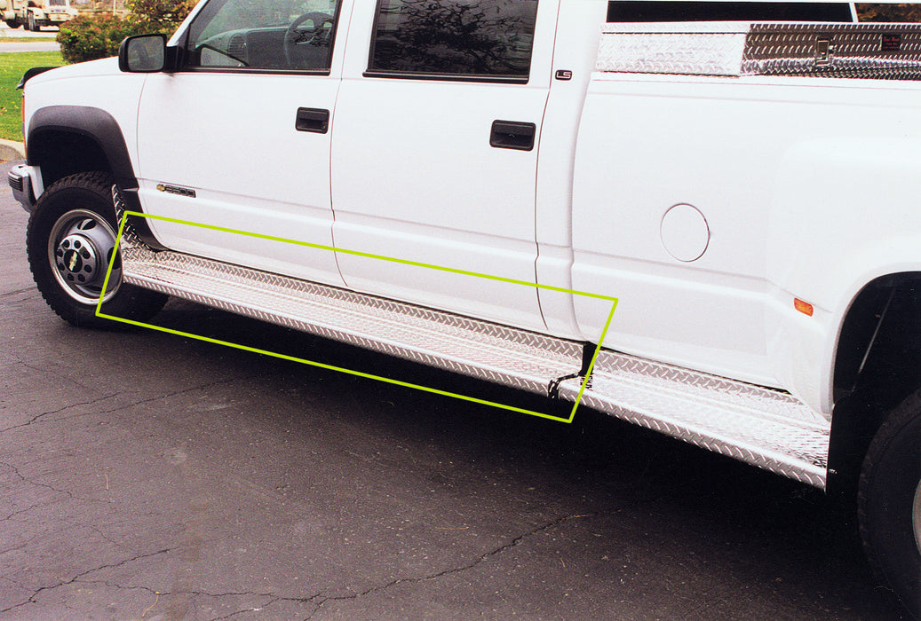 Owens Products OC8093CX Running Boards Classicpro Series Diamond 2 Inch 92-00 Chevrolet/GMC CK 2 Inch Riser Crew Cab Aluminum Owens Products - Truck Part Superstore