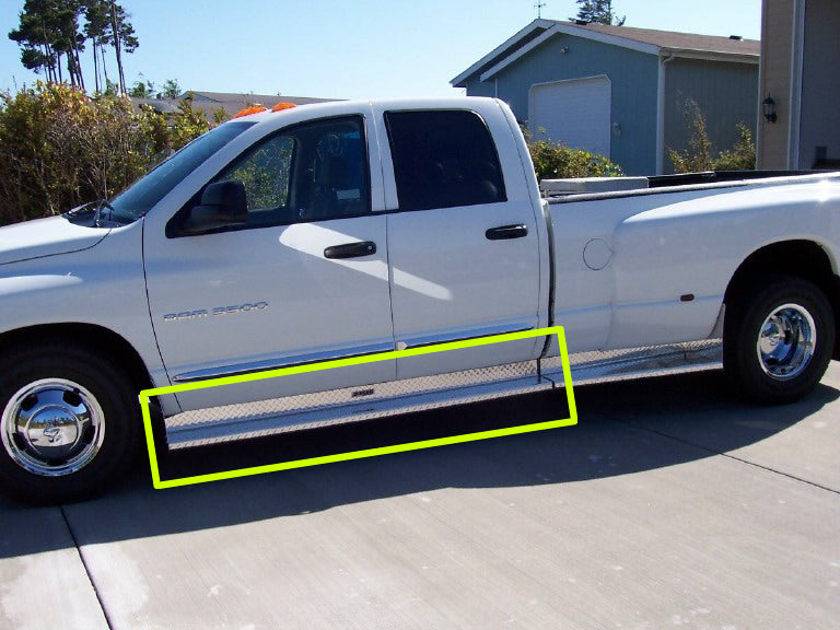 Owens Products OCD8481CX Running Boards Classicpro Series Diamond 4 Inch 02-08 Dodge Ram 1500 03-09 Ram 2500/3500 Quad Aluminum Owens Products - Truck Part Superstore