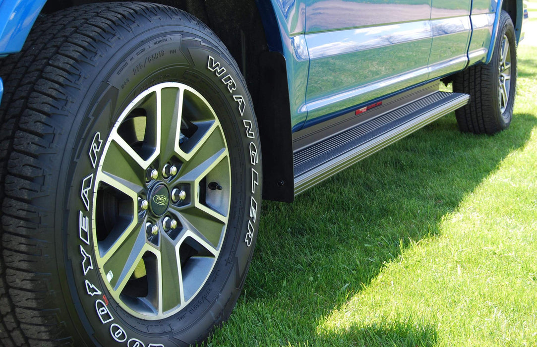 Owens Products OCF7481ACB-01 Running Boards Classicpro Series Extruded 4 Inch Black 15-18 Ford F150 Light Duty W/O Flares Super Cab Aluminum Black Owens Products - Truck Part Superstore