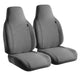 FIA OE301 GRAY OE™ Semi Custom Seat Cover; Gray; Bucket Seats; Adjustable Headrests; - Truck Part Superstore