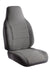 FIA OE33-2 GRAY Oe™ Universal Fit Seat Cover; Tweed; Gray; Car High Back Bucket Seats; - Truck Part Superstore