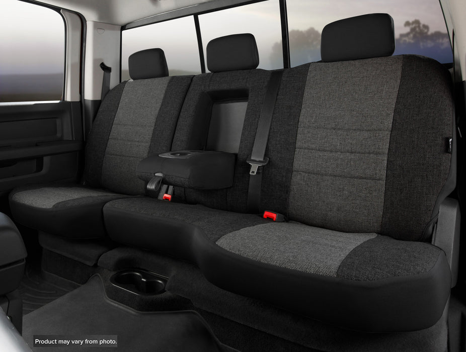 FIA OE32-90 CHARC OE30 Series - Oe Tweed Custom Fit Rear Seat Cover- Charcoal - Truck Part Superstore