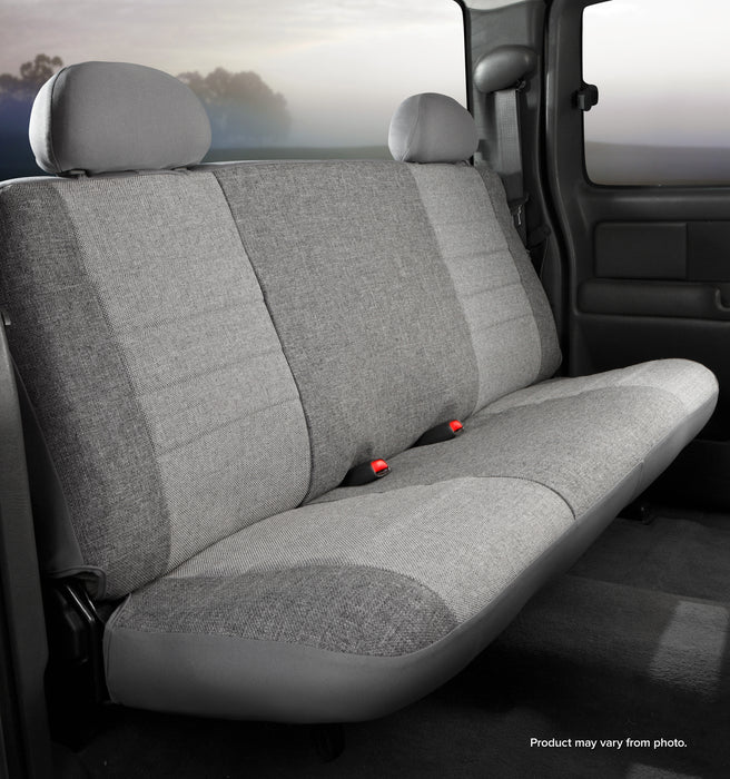 FIA OE34 GRAY Oe™ Universal Fit Seat Cover; Tweed; Gray; Truck Full Size Bench Seats; - Truck Part Superstore
