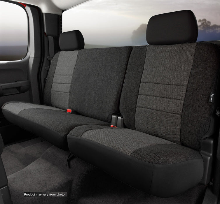 FIA OE32-54 CHARC Oe™ Custom Seat Cover; Tweed; Charcoal; Split Seat 40/60; - Truck Part Superstore