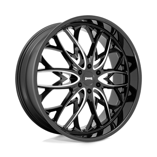 DUB 1PC S263260084+25 S263 26X10 6X5.5 G-BLK MILL 25MM - Truck Part Superstore