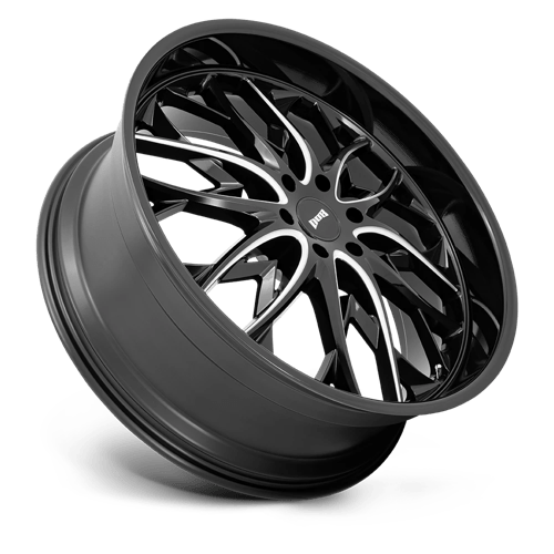 DUB 1PC S263260084+25 S263 26X10 6X5.5 G-BLK MILL 25MM - Truck Part Superstore