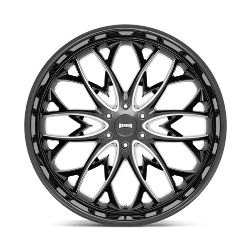 DUB 1PC S263260084+25 S263 26X10 6X5.5 G-BLK MILL 25MM - Truck Part Superstore