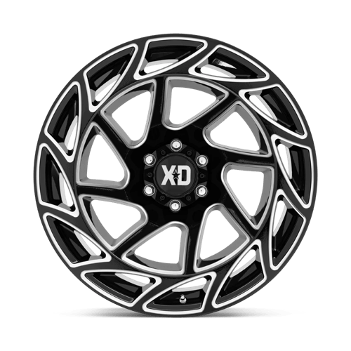 XD XD86022268344N XD860 22X12 6X5.5 G-BLK MILL -44MM - Truck Part Superstore