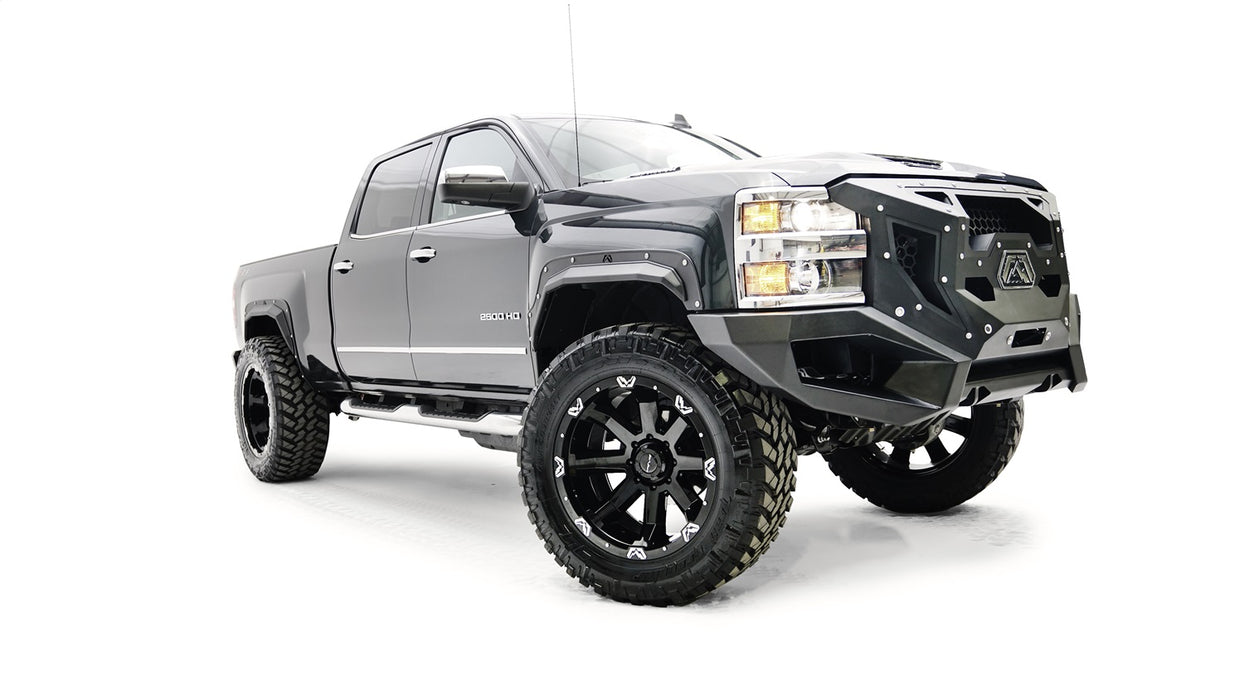 Fab Fours TF3010-1 Open Fender Flare; Open 2 Stage Black Powder Coated; - Truck Part Superstore