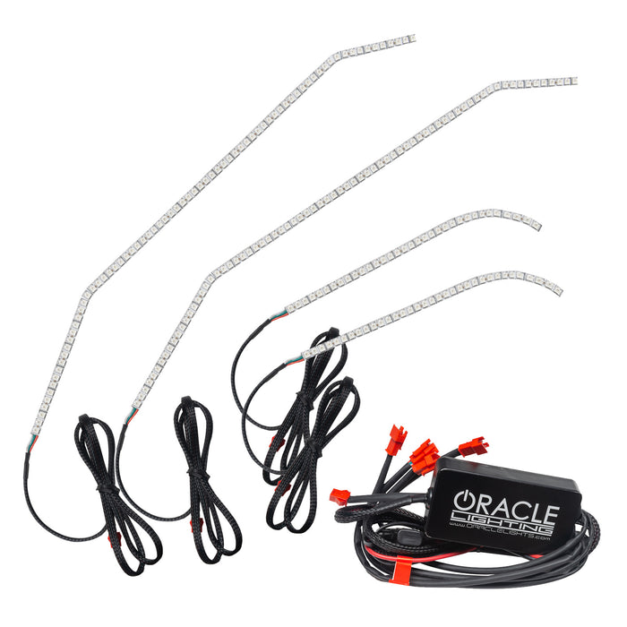Oracle Lighting 1467-332 2016-2021 Tesla Model X Dynamic ColorSHIFT Headlight & Fog Light DRL Upgrade Kit - Truck Part Superstore