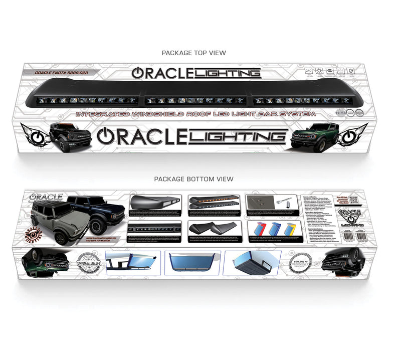 Oracle Lighting 5888-023-MF Integrated Windshield Roof LED Light Bar System for 2021+ Ford Bronco - Truck Part Superstore