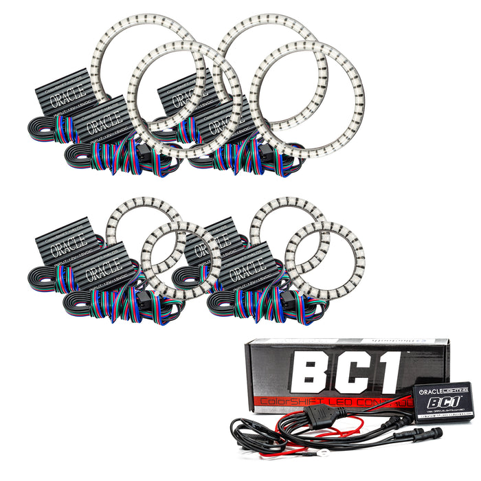 Oracle Lighting 5835-335 Vector Jeep Wrangler JK Grill ColorSHIFT Halo Kit - Truck Part Superstore