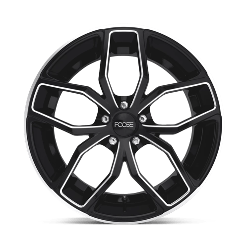 Foose 1PC F150200021+40 F150 20X10 5X120 GL-BLK-MIL 40MM - Truck Part Superstore