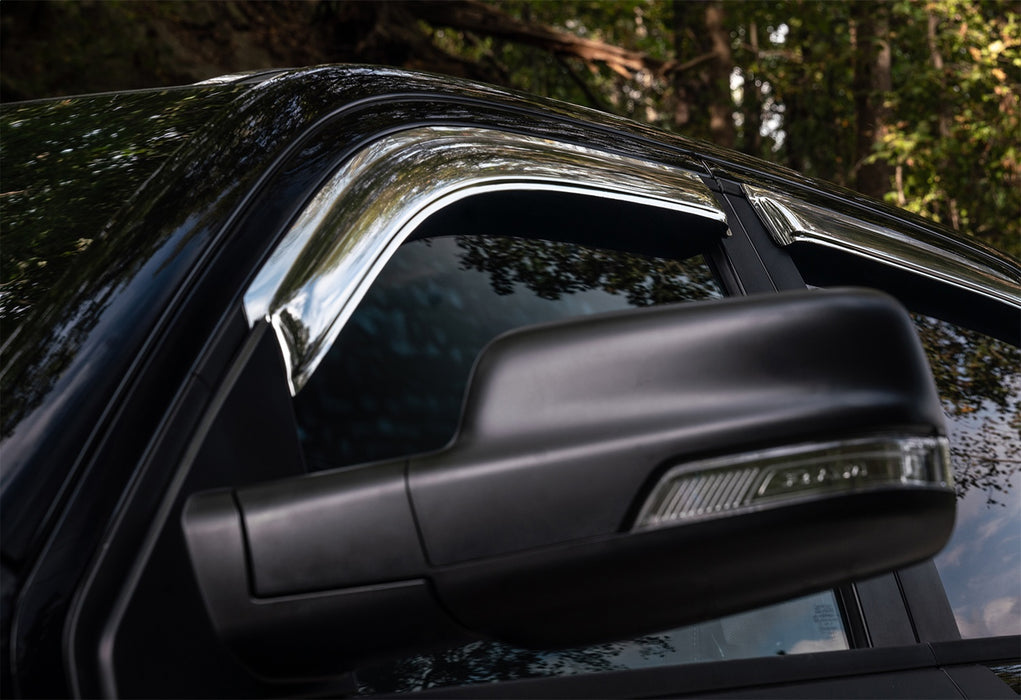Auto Ventshade (AVS) 684813 Chrome Ventvisor™ Deflector 4 pc.; Outside Mount; ABS Thermoplastic; - Truck Part Superstore