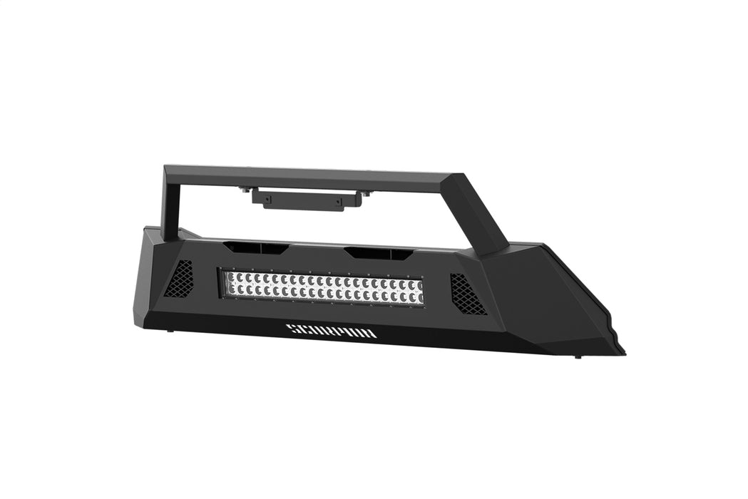 Daystar P000029 Tactical Center Mount Bumper w/LED Light Bar; Double Row Light Bar; Incl. Winch; - Truck Part Superstore