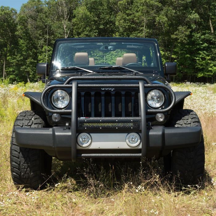 ARIES P1050 Pro Series Black Steel Grille Guard; Select Jeep Wrangler JK - Truck Part Superstore