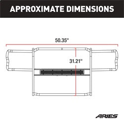 ARIES P1053 Pro Series Black Steel Grille Guard; Select Jeep Wrangler JL; Gladiator - Truck Part Superstore