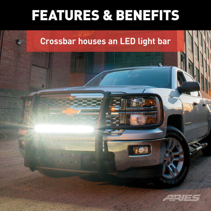 ARIES P2067 Pro Series Black Steel Grille Guard, Select Toyota Sequoia, Tundra - Truck Part Superstore