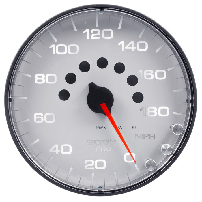 AutoMeter P230128 GAUGE; SPEEDOMETER; 5in.; 180 MPH; ELEC. PROGRAMMABLE; WHITE/BLACK; SPEK-PRO - Truck Part Superstore