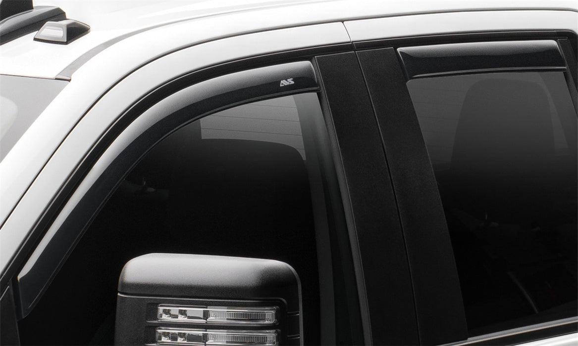 Auto Ventshade (AVS) 194641 Ventvisor® In-Channel Deflector 4 pc.; Smoke; - Truck Part Superstore