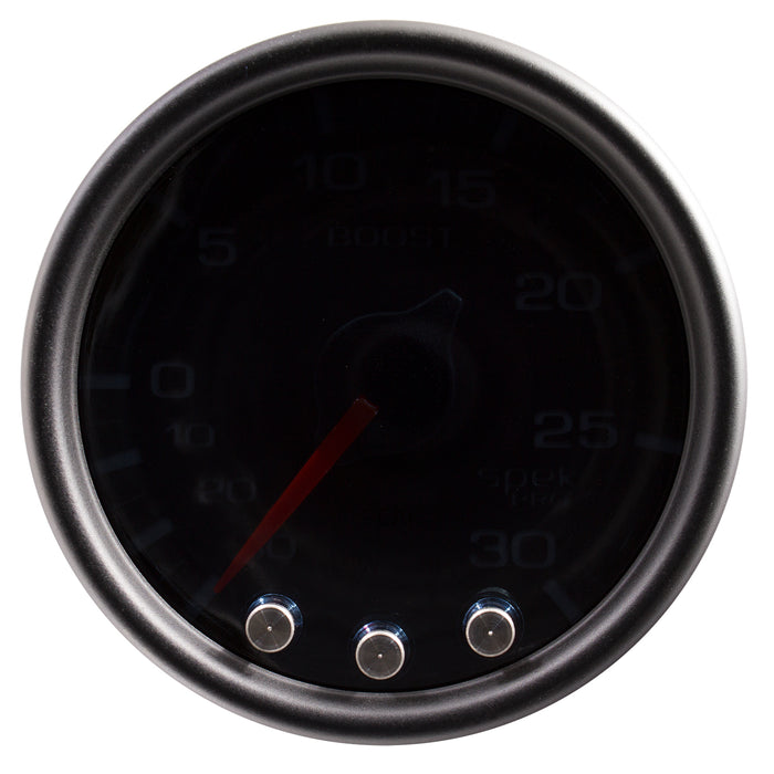 AutoMeter P30252 GAUGE; VAC/BOOST; 2 1/16in.; 30INHG-30PSI; STEPPER MTR W/PK/WRN; BK/SMK/BK; SPEK - Truck Part Superstore