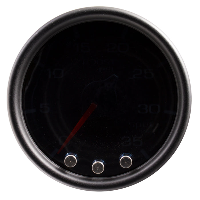 AutoMeter P30352 GAUGE; BOOST; 2 1/16in.; 35PSI; STEPPER MOTOR W/PEAK/WARN; BLK/SMOKE/BLK; SPEK - Truck Part Superstore