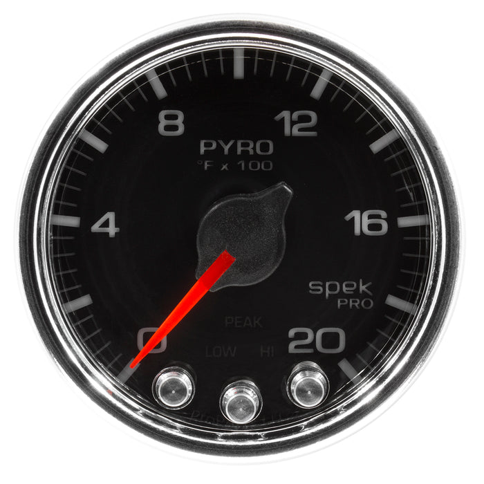 AutoMeter P31031 GAUGE; PYRO. (EGT); 2 1/16in.; 2000deg.F; STEPPER MOTOR W/PEAK/WARN; BLK/CHRM; S - Truck Part Superstore