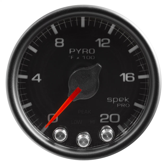 AutoMeter P31032 GAUGE; PYRO. (EGT); 2 1/16in.; 2000deg.F; STEPPER MOTOR W/PEAK/WARN; BLK/BLK; SP - Truck Part Superstore