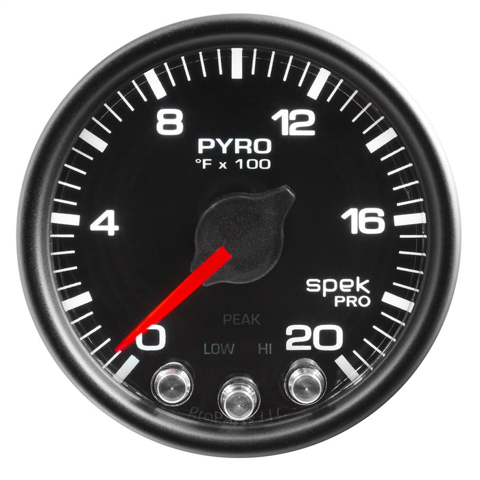 AutoMeter P31032 GAUGE; PYRO. (EGT); 2 1/16in.; 2000deg.F; STEPPER MOTOR W/PEAK/WARN; BLK/BLK; SP - Truck Part Superstore