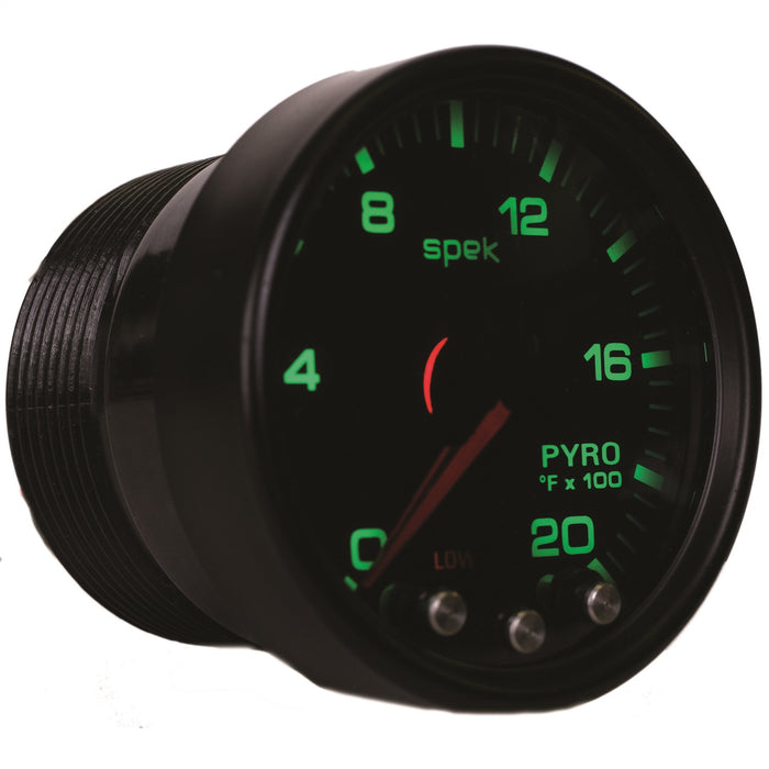 AutoMeter P31052 GAUGE; PYRO. (EGT); 2 1/16in.; 2000deg.F; STEPPER MOTOR W/PEAK/WRN; BK/SMK/BK; S - Truck Part Superstore