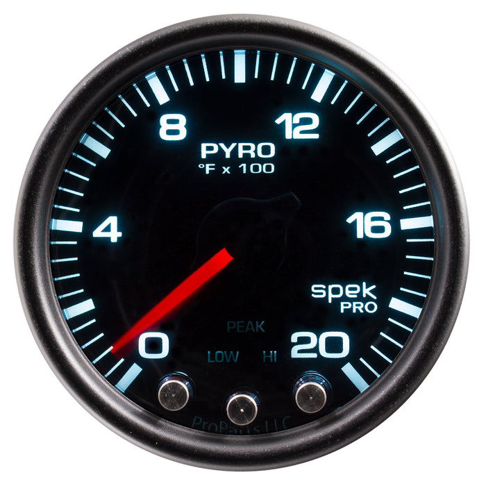 AutoMeter P31052 GAUGE; PYRO. (EGT); 2 1/16in.; 2000deg.F; STEPPER MOTOR W/PEAK/WRN; BK/SMK/BK; S - Truck Part Superstore