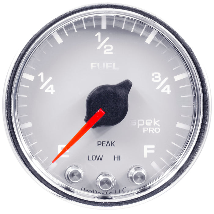 AutoMeter P31211 GAUGE; FUEL LEVEL; 2 1/16in.; 0-270O PROGRAMMABLE; WHT/CHRM; SPEK-PRO - Truck Part Superstore