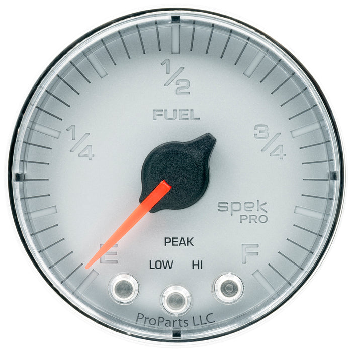 AutoMeter P312218 GAUGE; FUEL LEVEL; 2 1/16in.; 0-270O PROGRAMMABLE; SLVR/CHRM; SPEK-PRO - Truck Part Superstore