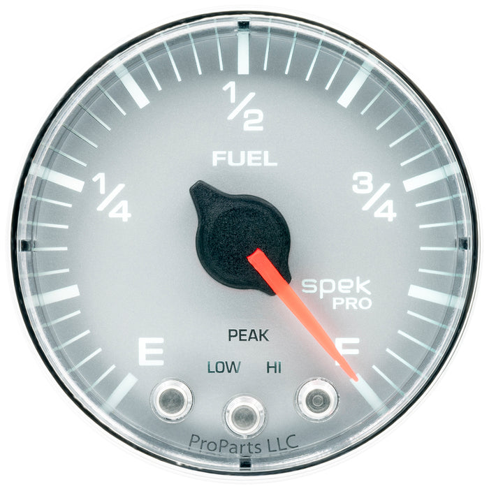 AutoMeter P312218 GAUGE; FUEL LEVEL; 2 1/16in.; 0-270O PROGRAMMABLE; SLVR/CHRM; SPEK-PRO - Truck Part Superstore