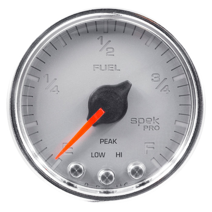 AutoMeter P31221 GAUGE; FUEL LEVEL; 2 1/16in.; 0-270O PROGRAMMABLE; SLVR/CHRM; SPEK-PRO - Truck Part Superstore