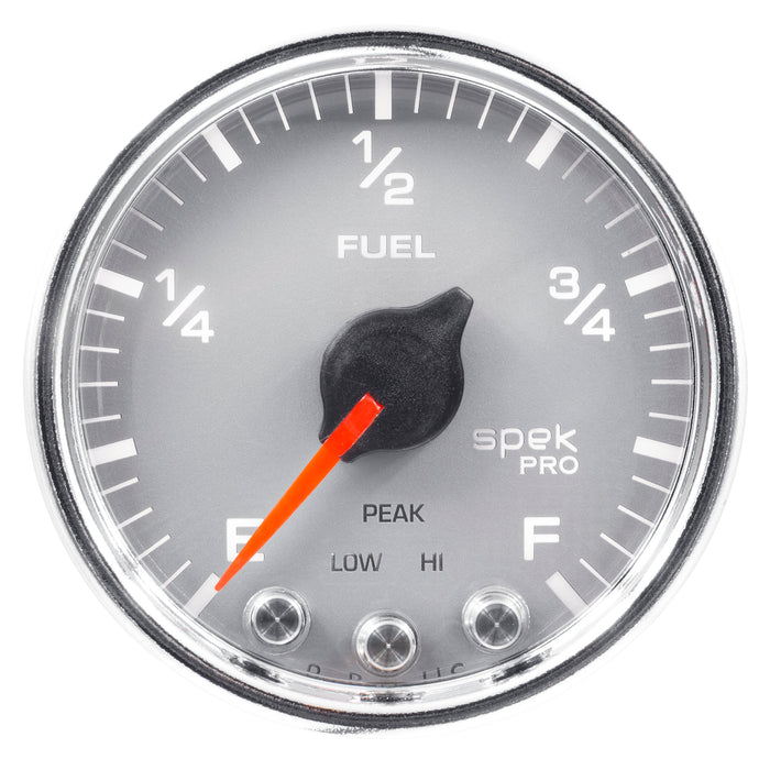 AutoMeter P31221 GAUGE; FUEL LEVEL; 2 1/16in.; 0-270O PROGRAMMABLE; SLVR/CHRM; SPEK-PRO - Truck Part Superstore