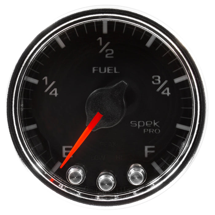 AutoMeter P31231 GAUGE; FUEL LEVEL; 2 1/16in.; 0-270O PROGRAMMABLE; BLK/CHRM; SPEK-PRO - Truck Part Superstore