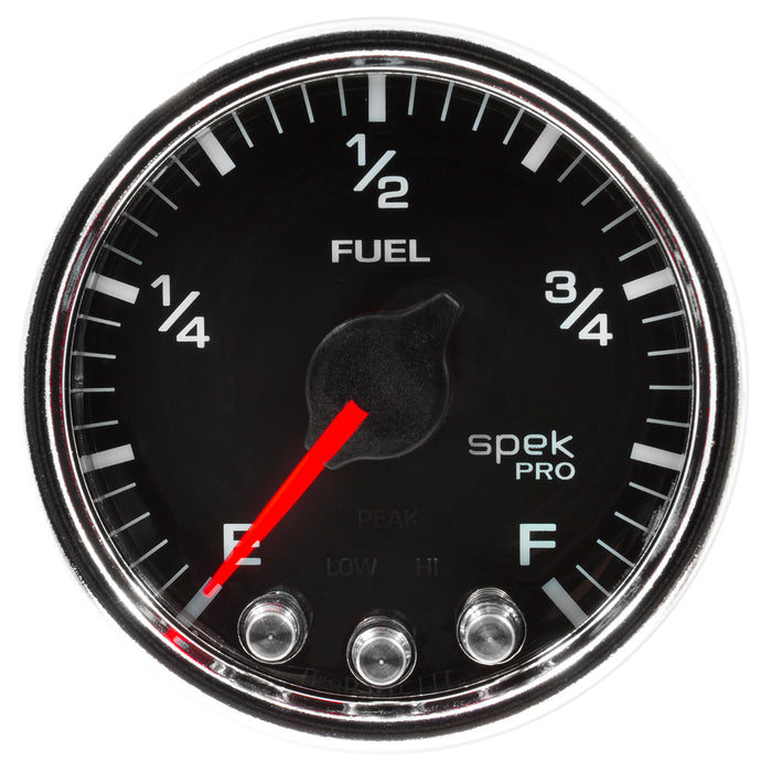 AutoMeter P31231 GAUGE; FUEL LEVEL; 2 1/16in.; 0-270O PROGRAMMABLE; BLK/CHRM; SPEK-PRO - Truck Part Superstore