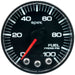 AutoMeter P314324 GAUGE; FUEL PRESS; 2 1/16in.; 100PSI; STPR MTR W/PK/WRN; BK/BK; SPEK; NO O-RING - Truck Part Superstore