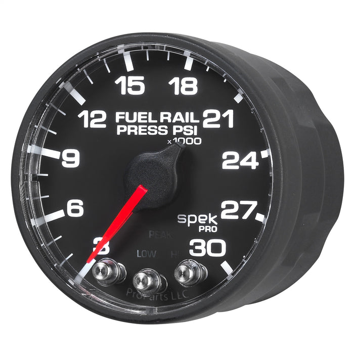 AutoMeter P321328 GAUGE; RAIL PRESS; 2 1/16in.; 30KPSI; STEPPER MOTOR W/PEAK/WARN; BLK/BLK; SPEK - Truck Part Superstore