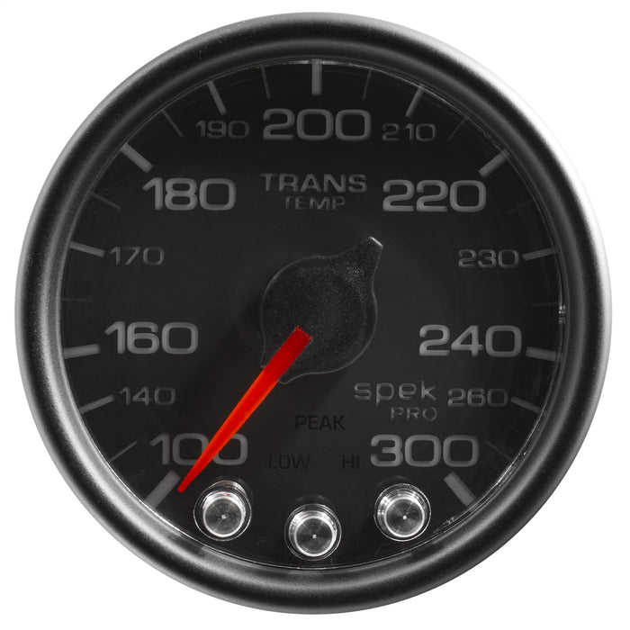AutoMeter P34232 GAUGE; TRANS TEMP; 2 1/16in.; 300deg.F; STEPPER MOTOR W/PEAK/WRN; BLK/BLK; SPEK- - Truck Part Superstore