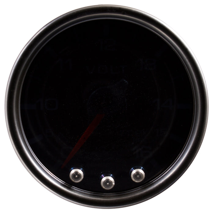 AutoMeter P34452 GAUGE; VOLTMETER; 2 1/16in.; 16V; STEPPER MOTOR W/PEAK/WARN; BLK/SMOKE/BLK; SPEK - Truck Part Superstore