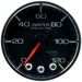 AutoMeter P345328 GAUGE; WATER PRESS; 2 1/16in.; 120PSI; STEPPER MOTOR W/PEAK/WARN; BLK/BLK; SPEK - Truck Part Superstore