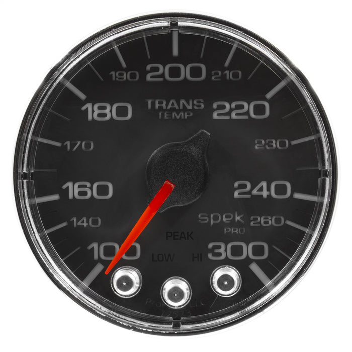 AutoMeter P346318 GAUGE; WATER TEMP; 2 1/16in.; 300deg.F; STEPPER MOTOR W/PEAK/WARN; BLK/CHRM; SPE - Truck Part Superstore