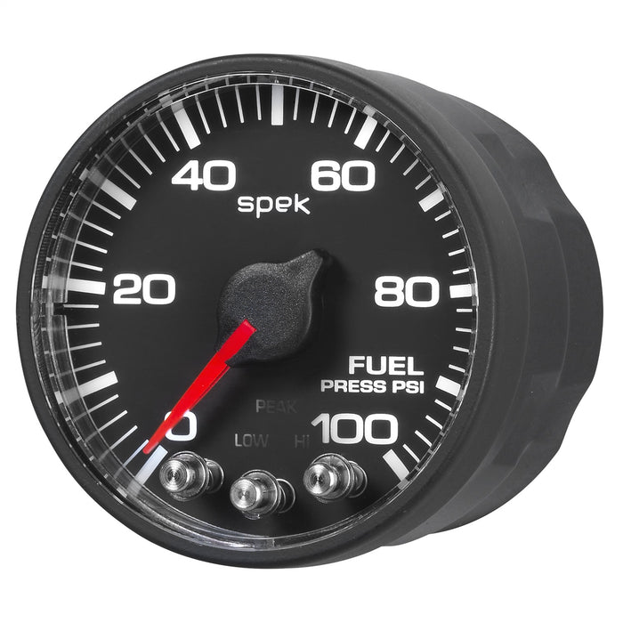 AutoMeter P514328 2-1/16in. FUEL PRESSURE; 0-100 PSI; SPEK-PRO; BLACK/BLACK; ECU - Truck Part Superstore