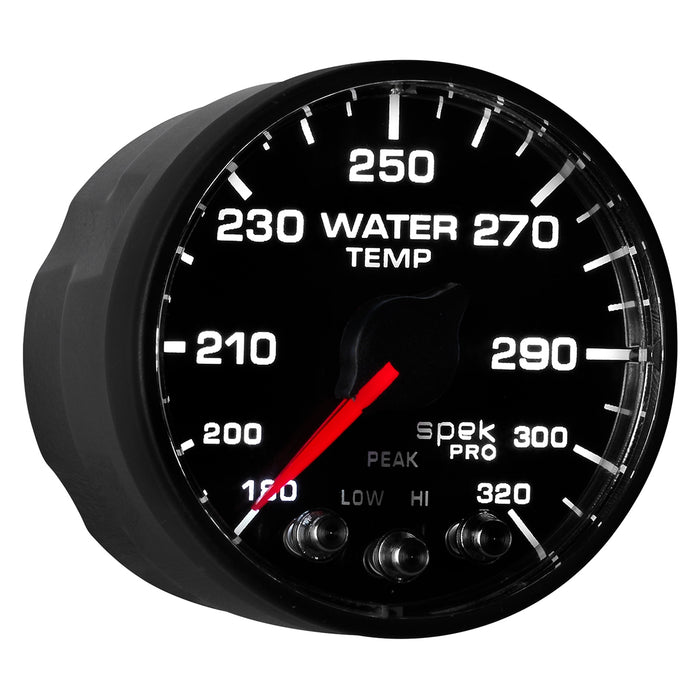 AutoMeter P550328-N1 2-1/16in. WATER PRESSURE; 0-30 PSI; SPEK-PRO; BLACK/BLACK; ECU - Truck Part Superstore
