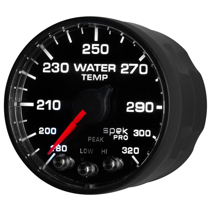 AutoMeter P552328-N1 2-1/16in. WATER TEMPERATURE; 180-320 deg.F; SPEK-PRO; BLACK/BLACK; ECU - Truck Part Superstore