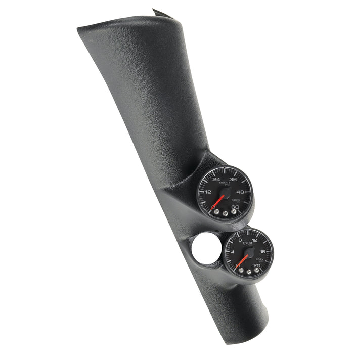 AutoMeter P72001 DIESEL GAUGE KIT; A-PILLAR W/SPKR; RAM 98-02; BOOST/EGT; 60PSI/2000deg.F; BLK; S - Truck Part Superstore