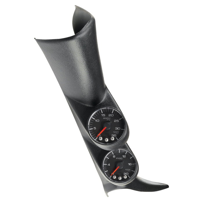 AutoMeter P72020 DIESEL GAUGE KIT; A-PILLAR; GM 01-07; BOOST/EGT; 35PSI/2000deg.F; BLK; SPEK-PRO - Truck Part Superstore
